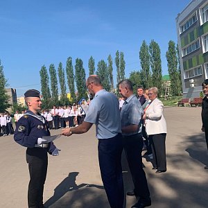 Торжественное награждение кадетов Новоусманской МБОУ СОШ № 3